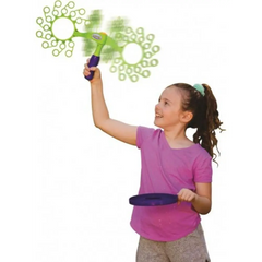 Gazillion Bubbles Spinnin’ Bubbles - Handheld Rotating Bubble Wand with 4oz Solution