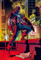 Clementoni 1000-pieces Puzzle Marvel Captain America & Poster