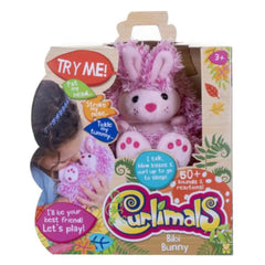 Curlimals Golden Bear Bunny Pink