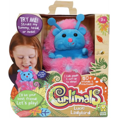Curlimals Lucie The Ladybird Interactive Soft Toy