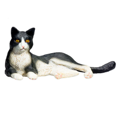 Mojo Animal Cat Lying Black And White