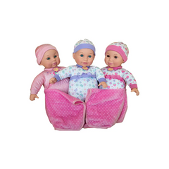 Baby Amoura Loveable Triplets Doll Battery Operated 14-inches