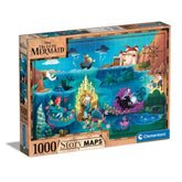 CLEMENTONI PUZZLE LITTLE MERMAID MAP 100