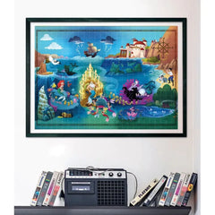 CLEMENTONI PUZZLE LITTLE MERMAID MAP 100