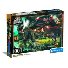 Clementoni Puzzle HQC Jurassic & Poster 1000-pieces
