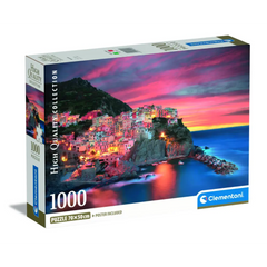 Clementoni Puzzle Manarola+Poster 1000-pieces
