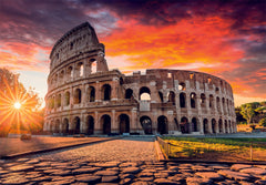 Clementoni 1000-pieces Puzzle Roman Sunset & Poster