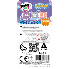 Power Joy Bubble Solution Bottle 500ml