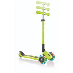 Globber Primo Foldable Lights Lime Green