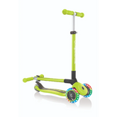Globber Primo Foldable Lights Lime Green