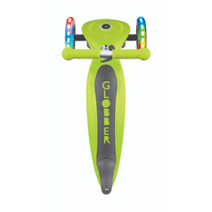Globber Primo Foldable Lights Lime Green