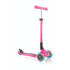 Globber Primo Foldable Lights Deep Pink