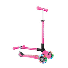 Globber Primo Foldable Lights Fantasy Pink