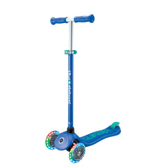 Globber Primo Foldable Lights Blue