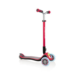 Globber Elite Prime Lights Scooter - New Red