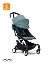 Stokke YOYO³ Stroller White Frame 6+ Bundle - Aqua
