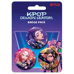 K-POP Demon Hunters Badge 3-pieces Pack