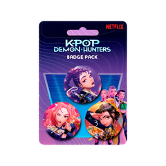 K-POP Demon Hunters Badge 3-pieces Pack