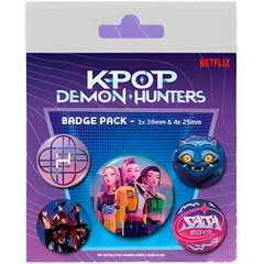 K-POP Demon Hunters Badge 3-pieces Pack
