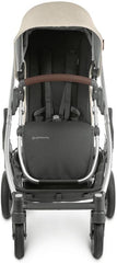 UPPAbaby Cruz V2 Stroller Declan Oat Mélange Silver Frame Chestnut Leather