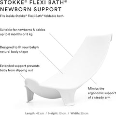 Stokke Flexi Bath White + Newborn Support & Flexi Bath Bundle