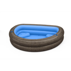 Bestway TruPrint Wicker 2.31 Inflatable Family Pool