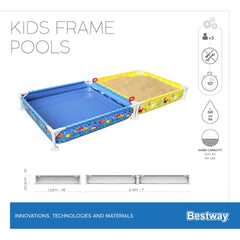 Bestway My First Frame Above Ground Pool and Sand Pit Combo