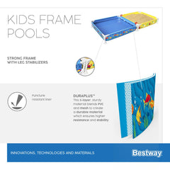 Bestway My First Frame Above Ground Pool and Sand Pit Combo