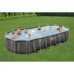 Bestway Powersteel Poolset Oval 732X366X122