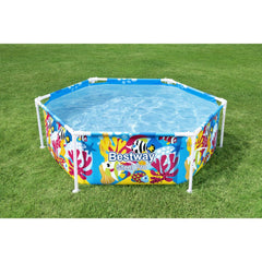Bestway Steel Pro UV Careful Splash-in-Shade Round Above Ground Pool 1.83 m x 51 cm