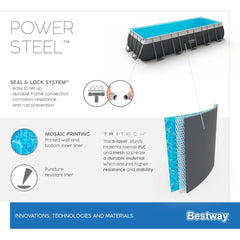 Bestway Power Steel Above Ground Pool Set 5.49 m x 2.74 m x 1.32 m