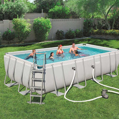 Bestway Power Steel Rectangular Pool Set 5.49m x 2.74m x 1.22m (18' x 9' x 48")")