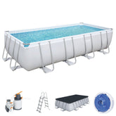 Bestway Power Steel Rectangular Pool Set 5.49m x 2.74m x 1.22m (18' x 9' x 48")
