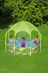 Bestway Steel Pro UV Careful Splash-in-Shade Round Above Ground Play Pool Assorted Design - 244x51cm