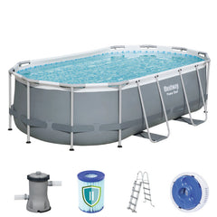 Bestway Powersteel Oval Pool Set 4.27m x 2.50m x 1.00m (14' x 8'2" x 39.5")