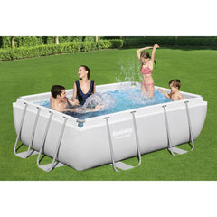 Bestway Power Steel   9'3" x 6'5" x 33"/2.82m x 1.96m x 84cm Rectangular Pool Set