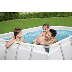 Bestway Power Steel   9'3" x 6'5" x 33"/2.82m x 1.96m x 84cm Rectangular Pool Set