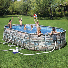 Bestway Pool Powersteel Graph Pool Set 6.10m x 3.66m x 1.22m (20' x 12' x 48")
