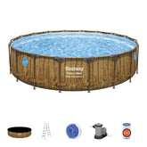 Bestway Power Steel Swim Vista Series 18' x 48"/5.49m x 1.22m Pool Set