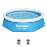 Bestway Fast Set 8' x 24"/2.44m x 61cm Pool Set