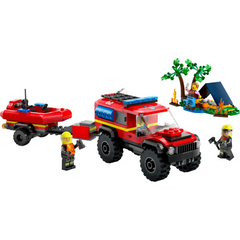 Lego Fire Truck with Rescue Boat
