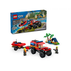 Lego Fire Truck with Rescue Boat