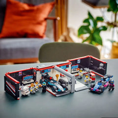 Lego F1 Garage & Mercedes AMG & Alpine Cars