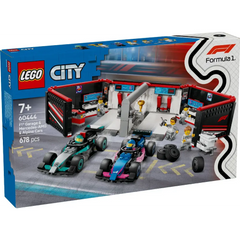 Lego F1 Garage & Mercedes AMG & Alpine Cars