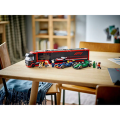 Lego F1 Truck with RB20 & AMR24 Cars