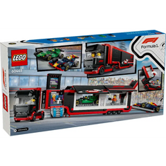 Lego F1 Truck with RB20 & AMR24 Cars