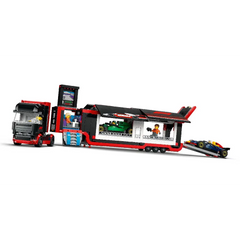 Lego F1 Truck with RB20 & AMR24 Cars