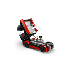 Lego F1 Truck with RB20 & AMR24 Cars