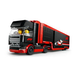 Lego F1 Truck with RB20 & AMR24 Cars