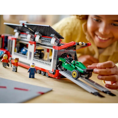 Lego F1 Truck with RB20 & AMR24 Cars